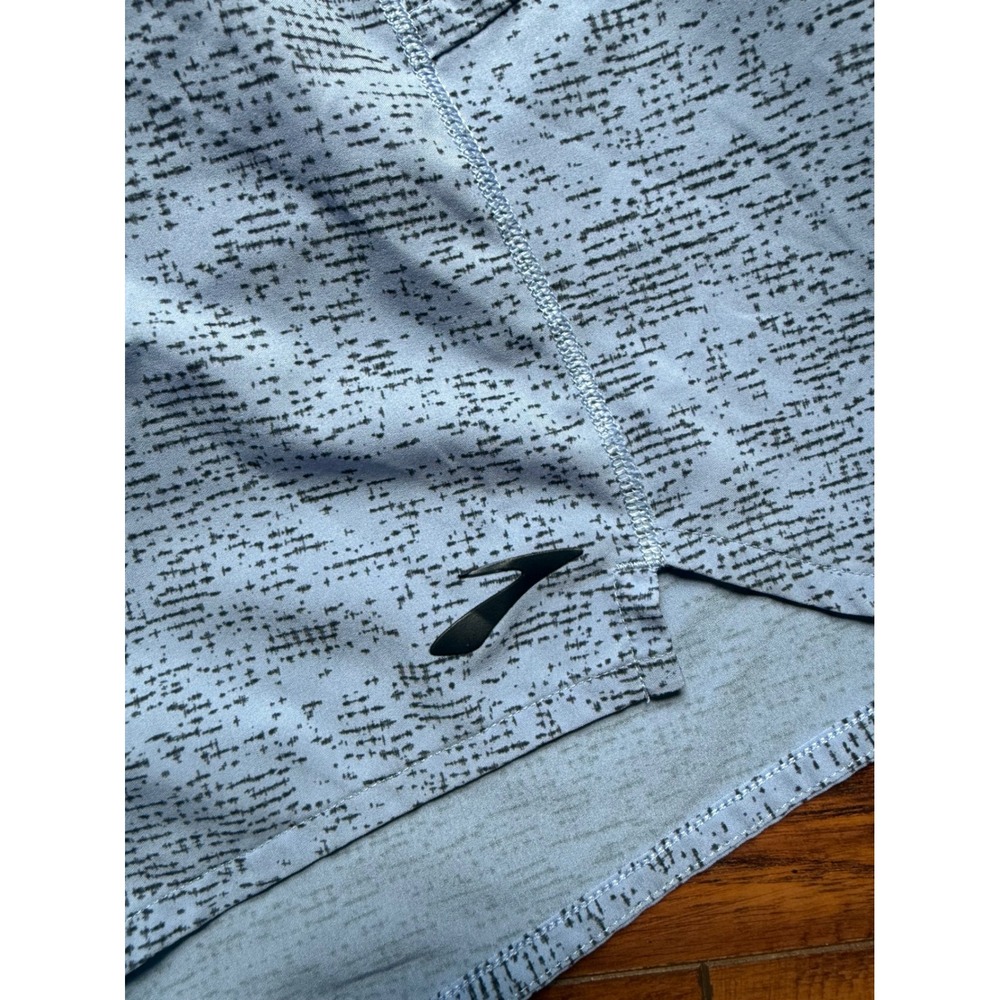 Brooks Chaser 5 Running Shorts Womens Medium Blue Heathered Athletic Activewear - Picture 2 of 8